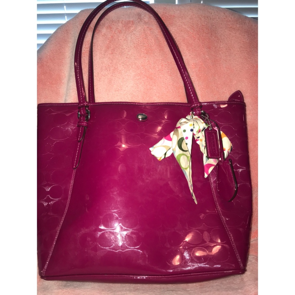 Hot pink coach purse